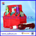 6-packs plastic wine bottle cooler bags
